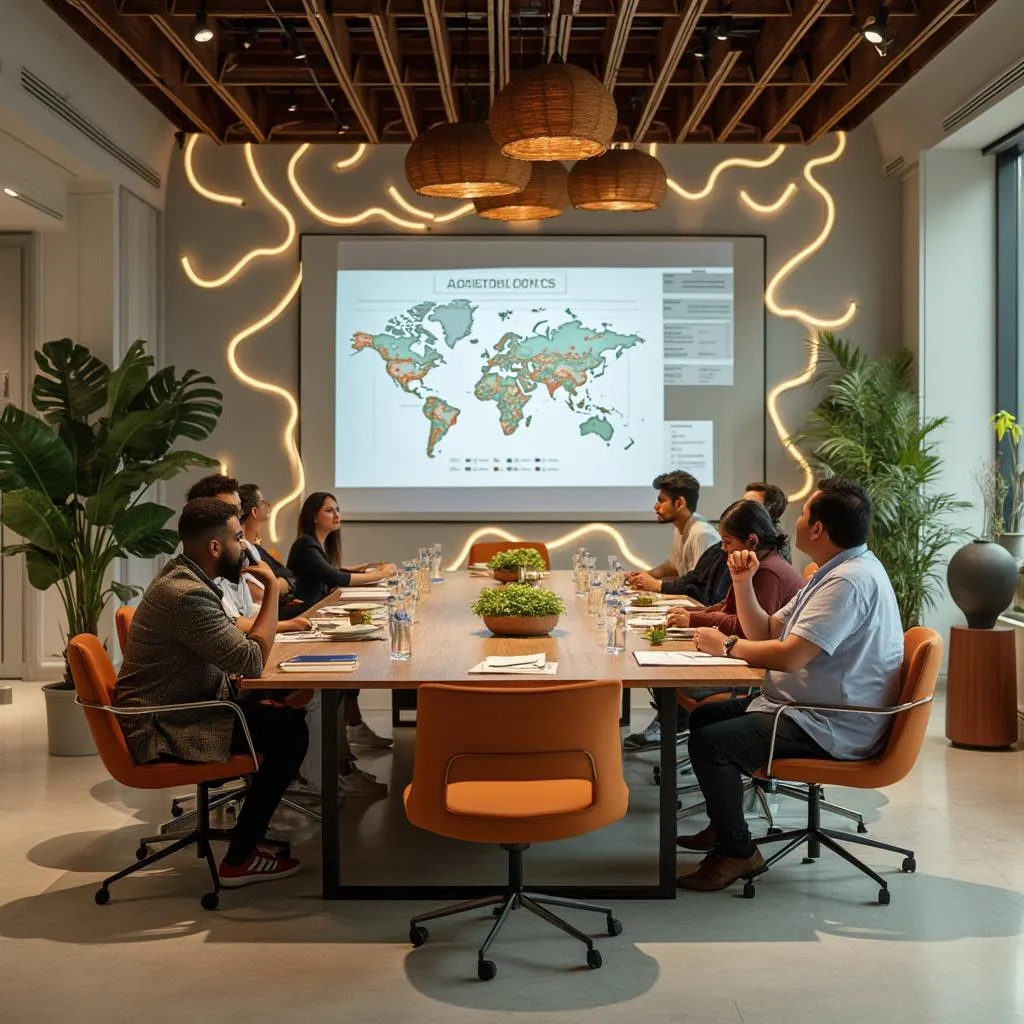 Reunión con clientes del sector agroindustrial